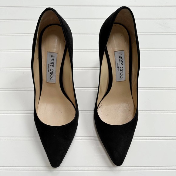 Jimmy Choo Romy Pump Suede Leather Black 85 mm - Picture 2 of 15